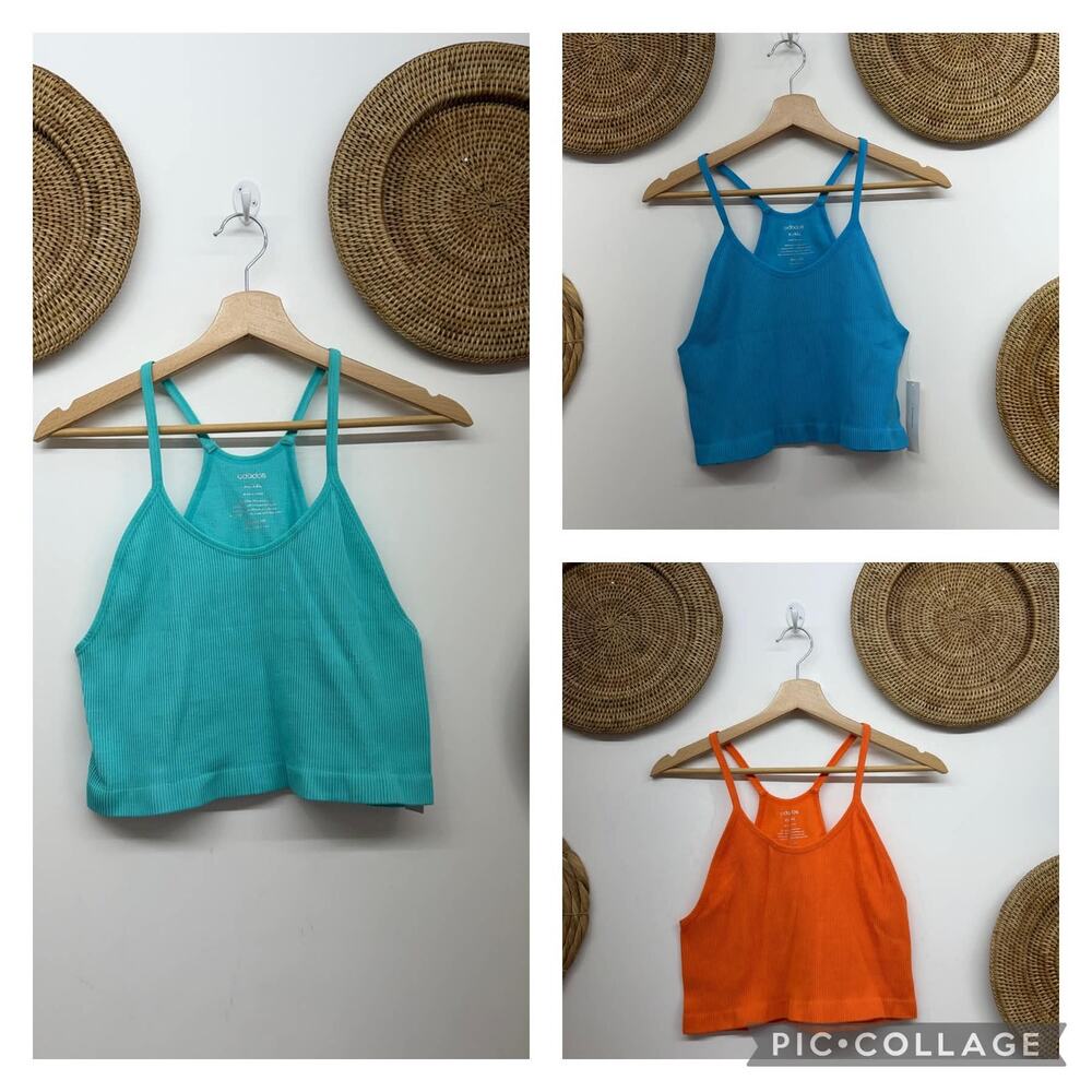 Bundle (3) ODODOS Seamless Rib Knit Tank Top XL/XXL